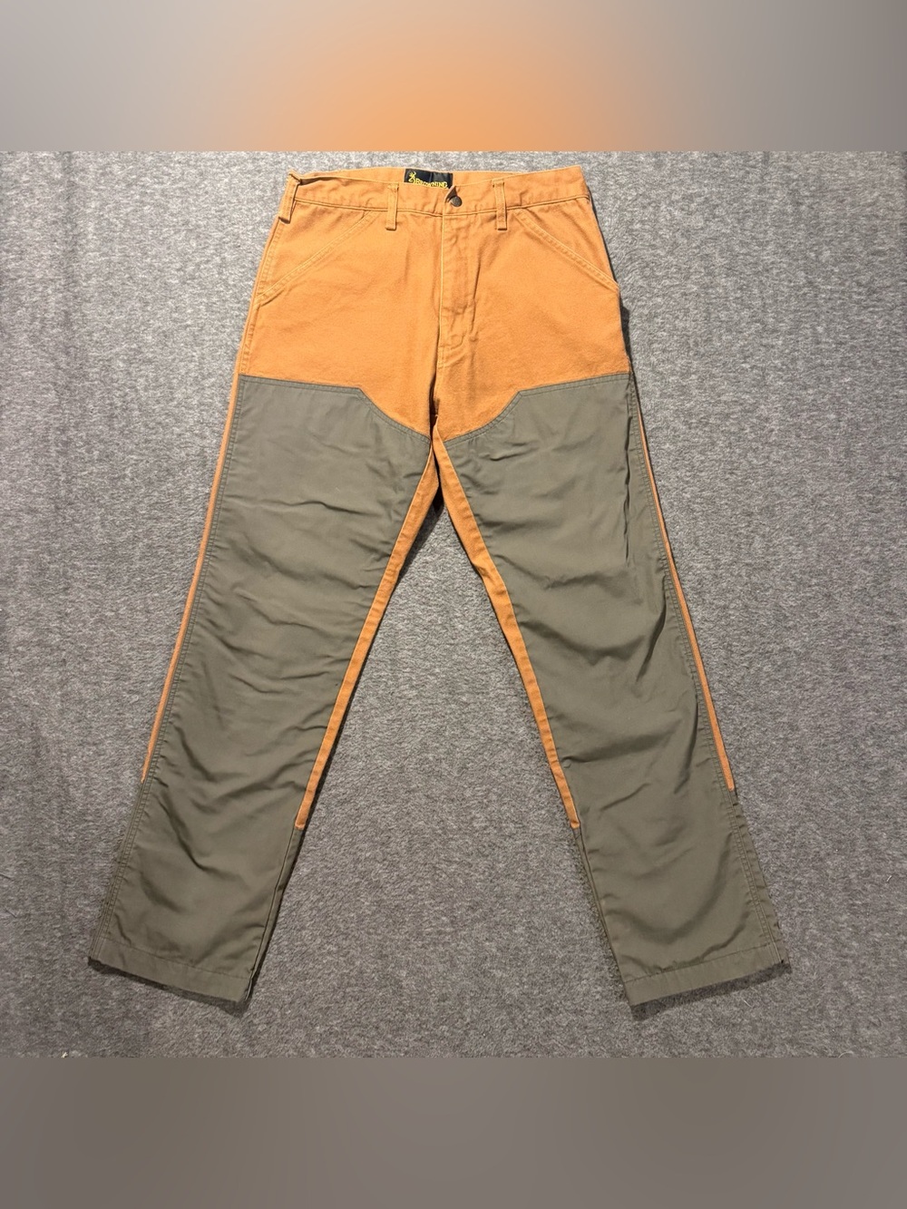 Browning Upland Hunting Briar Pants Mens 32x32 Tan Green Brush Pheasants Forever